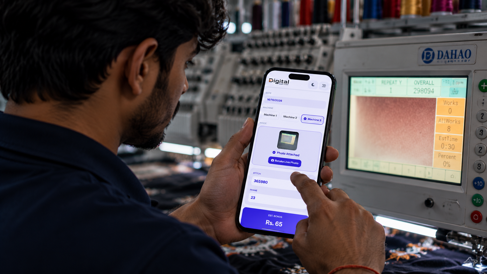 Shift End Live Stitch Meter Camera Photo